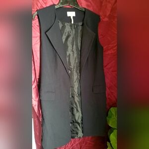 Laundry By Shelli Segal Sleek Black Vest